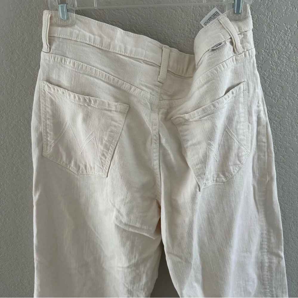 Mother Womens High Waisted Wide Leg Eggnog Spinner Skimp The Devil May Care 31 - Picture 6 of 11